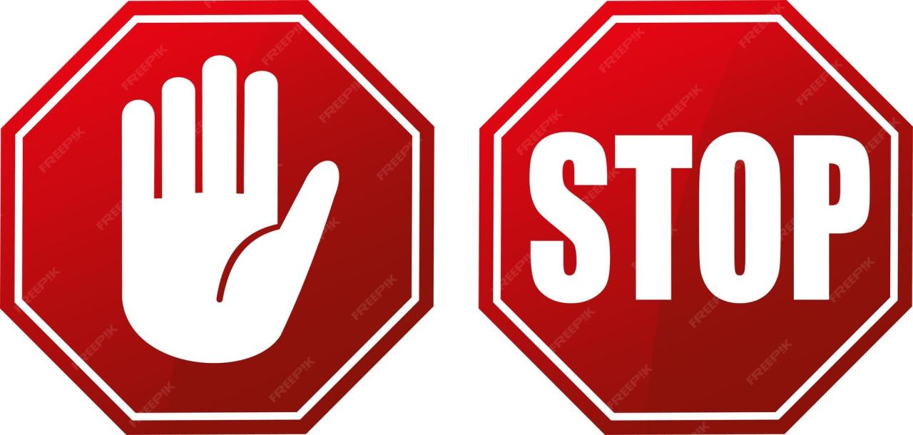 Premium Vector | Stop sign Premium Vector | Stop sign